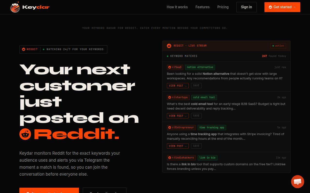 Keydar screenshot